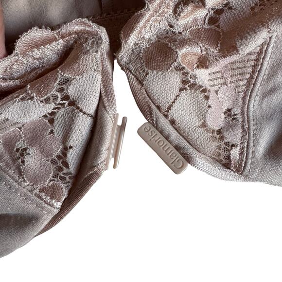 Glamorise 1241 Underwire Bra 36DD Front Close Lace Medium Brown NWT - Picture 7 of 9